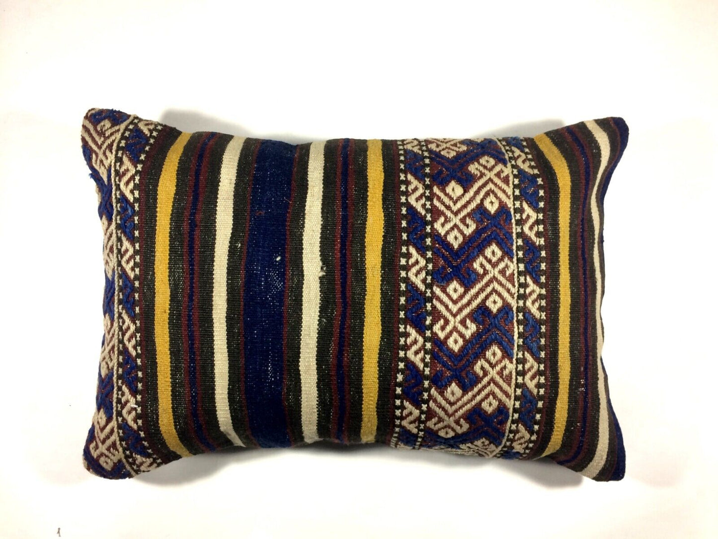 Kilim Pillow Cover 16x24 Tribal Vintage Turkish Carpet Lumbar Pillow Cover 276