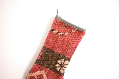 Christmas Stocking Kilim Christmas Sock Rug Gift Stocking Xmas Decor Socks S242