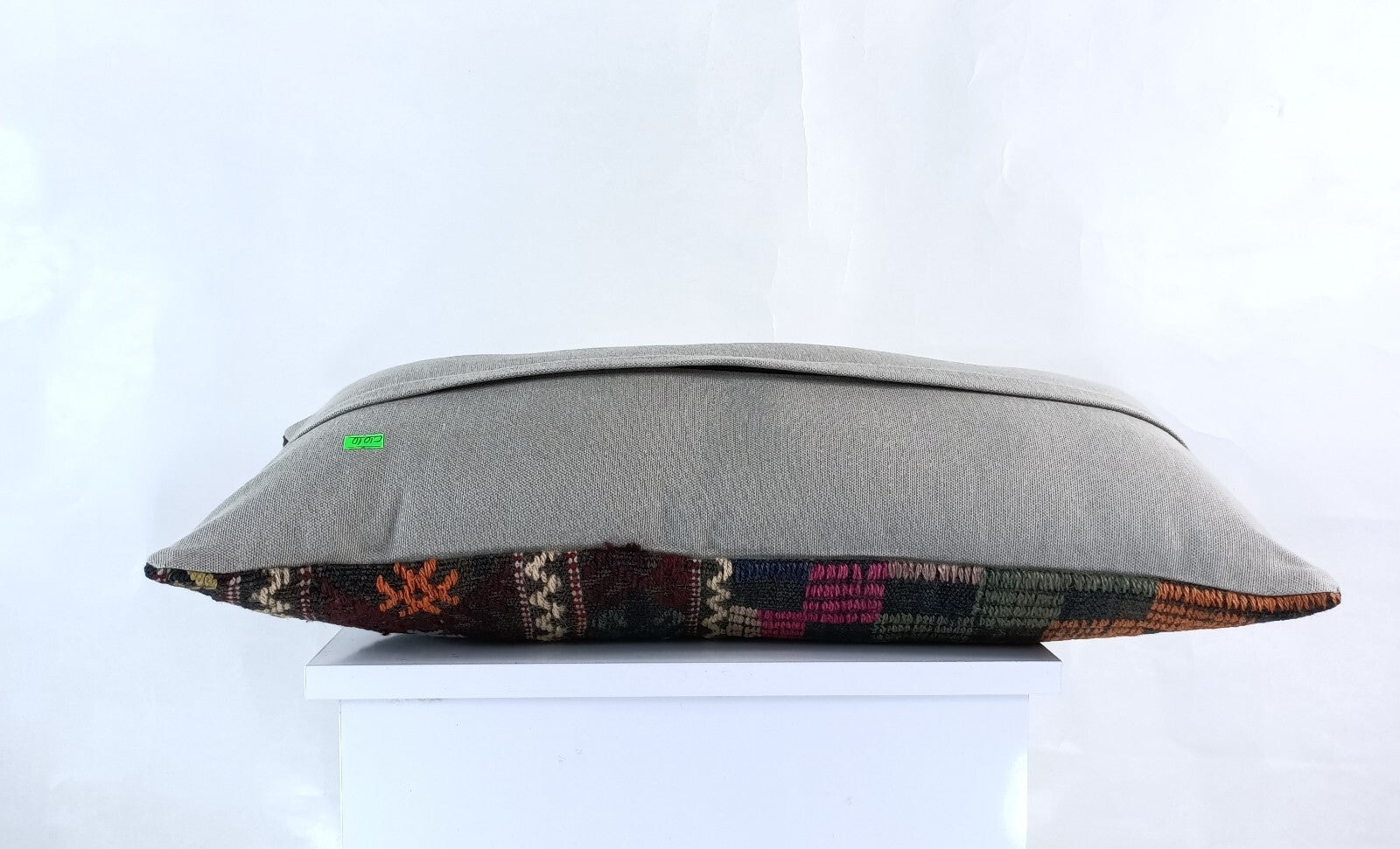 Handmade Turkish Kilim Pillow Cover 12x24 Ethnic Boho Sofa Lumbar Cushion E1010