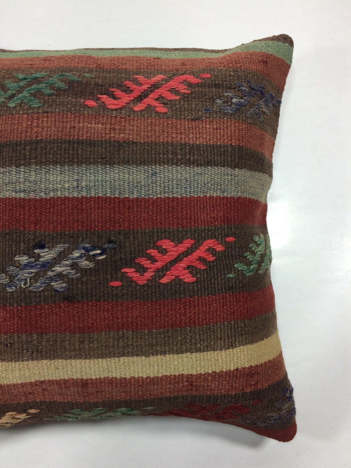 20x20 Kilim Pillow Cover Handmade Vintage Oushak Kilim Cushion Cover 1042