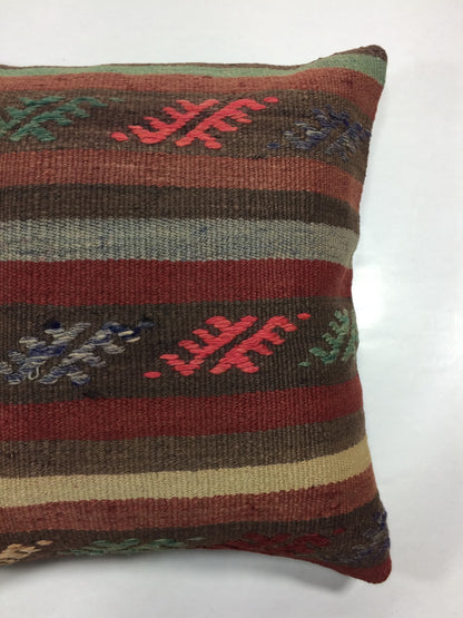 20x20 Kilim Pillow Cover Handmade Vintage Oushak Kilim Cushion Cover 1042