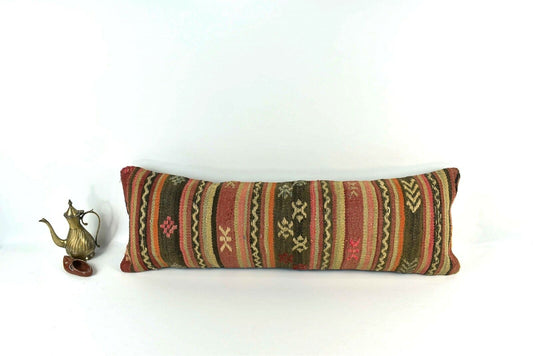 12x36 Kilim Pillow Cover Home Decorative Handmade Vintage Long Lumbar A2060