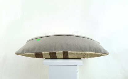 Kilim Lumbar Pillow Cover 10x20 Decorative Sofa Couch Handmade Cushion A1346