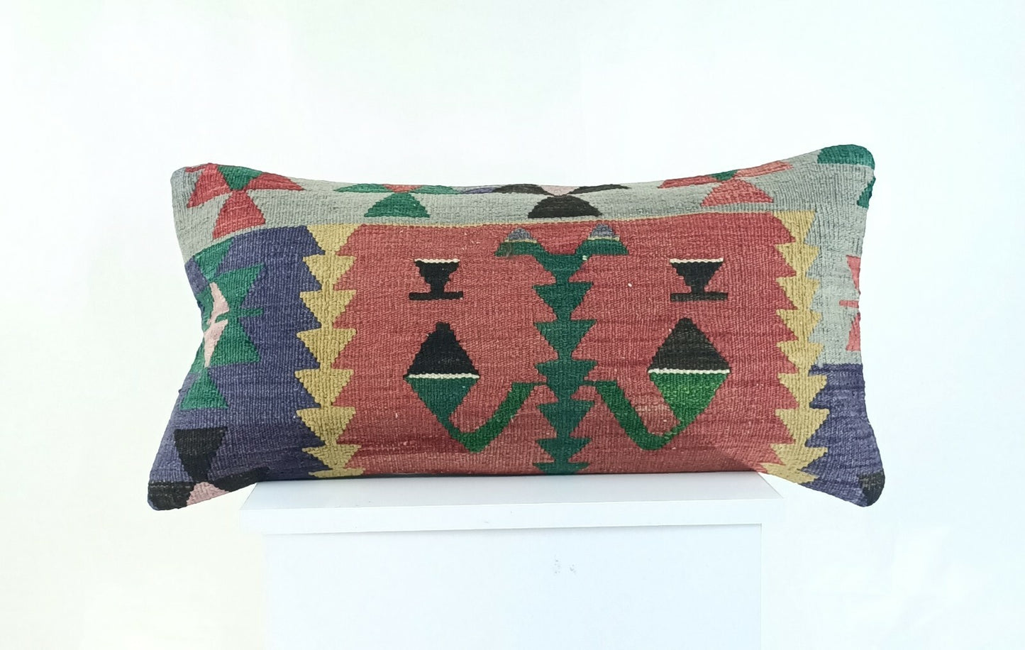 Home Decorative Handmade 12x24 Throw Kilim Pillow Cover Oriental Ottoman A955