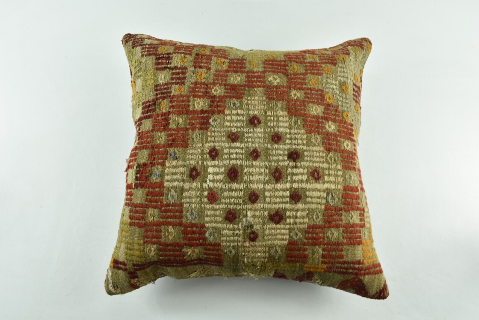 20x20 Kilim Pillow Cover Handmade Vintage Oushak Kilim Cushion Cover 4116