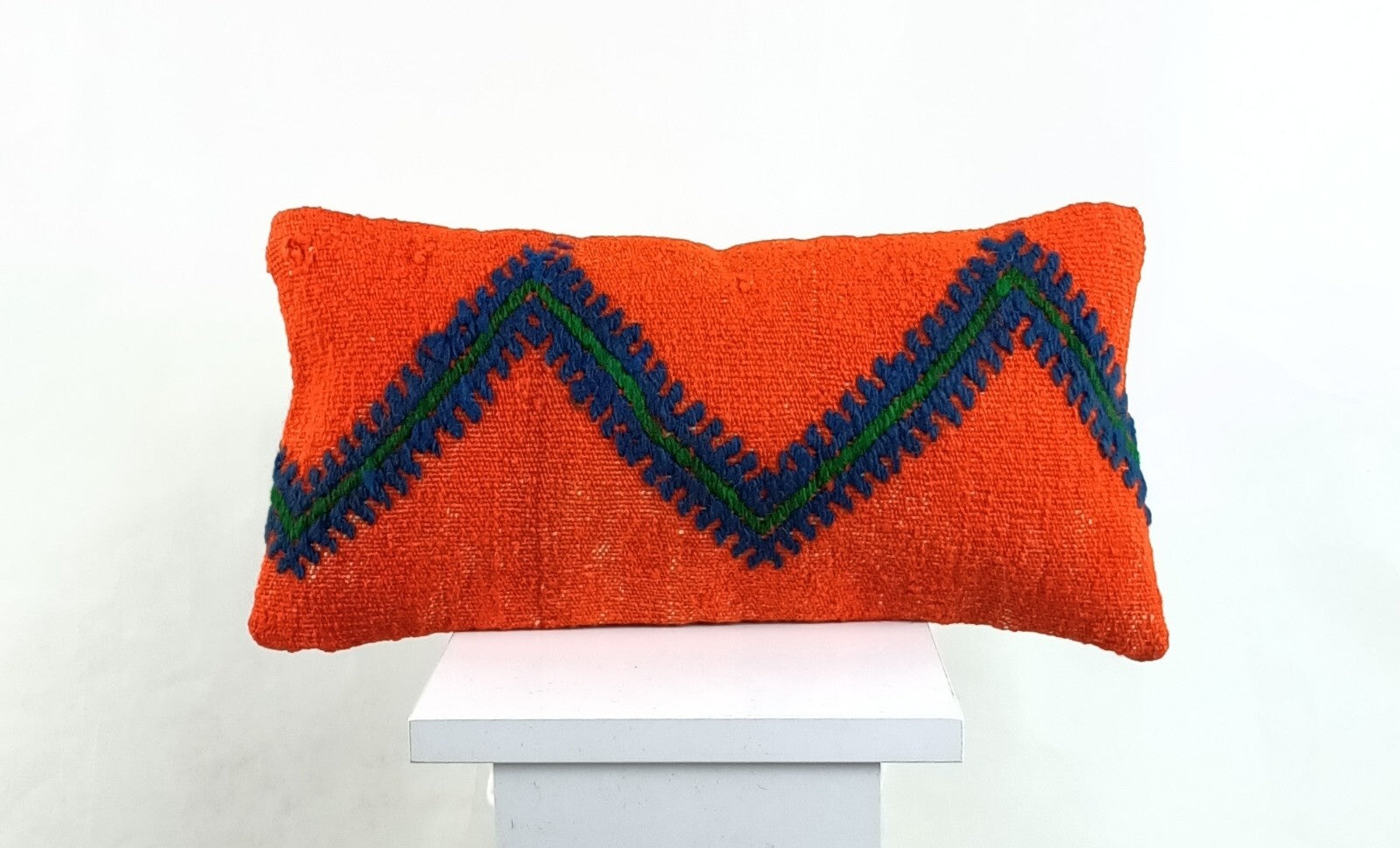 Turkish Cushion Cover 8"x16" Handmade Vintage Boho Ethnic Throw Pillow Case 2606