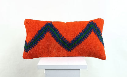 Turkish Cushion Cover 8"x16" Handmade Vintage Boho Ethnic Throw Pillow Case 2606