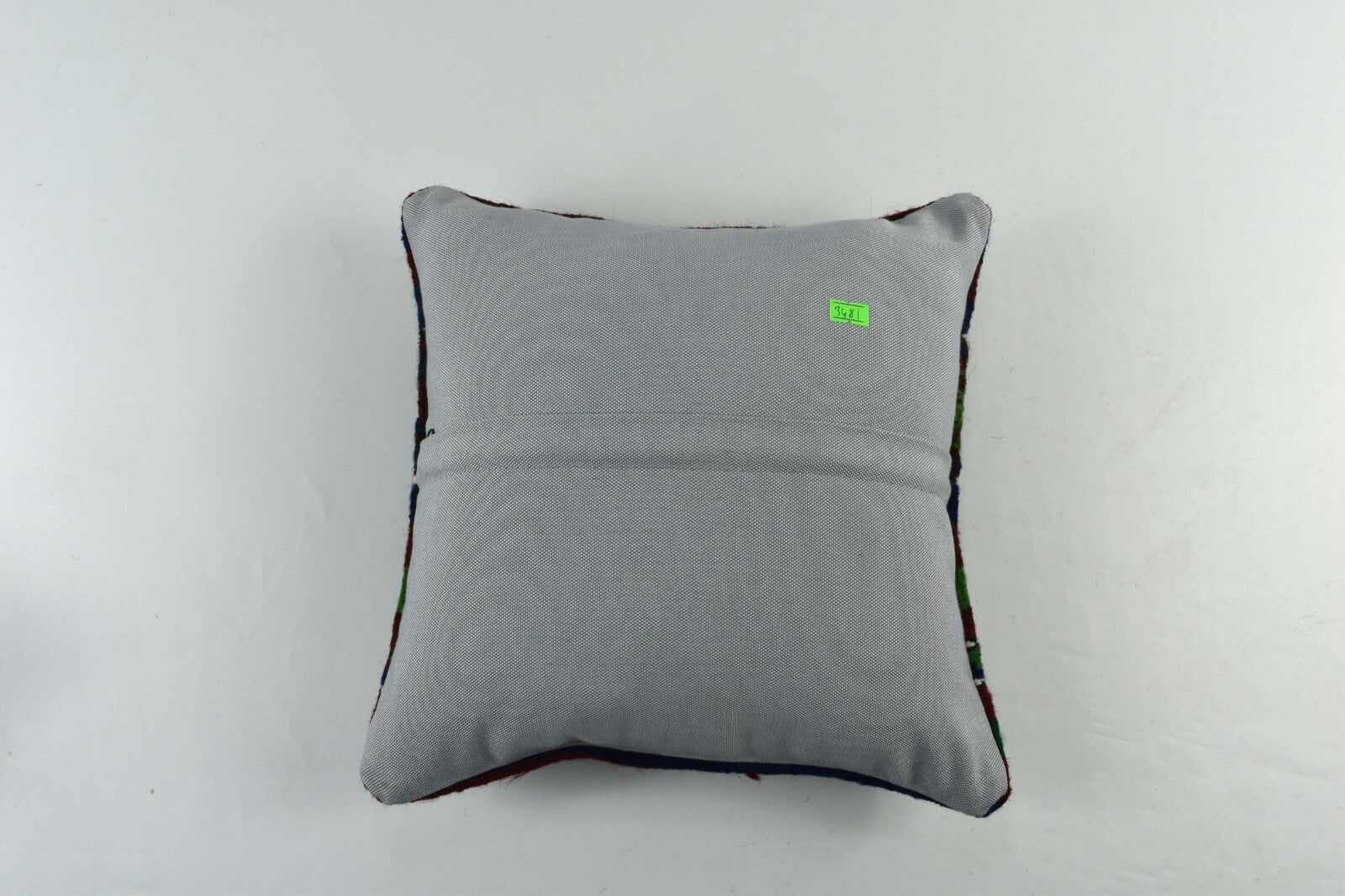 14"x14" Kilim Pillow Cover Handmade Turkish Tribal Ethnic Boho Rug Cushion 3481