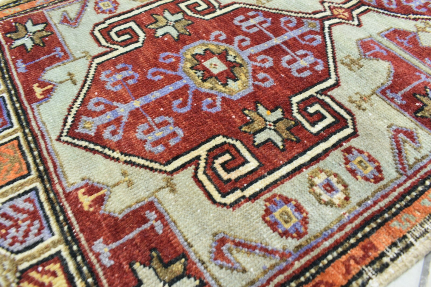 Turkish Runner 3.2x1.7 ft Runner Vintage Oushak Runner Small Faded Runner Y28