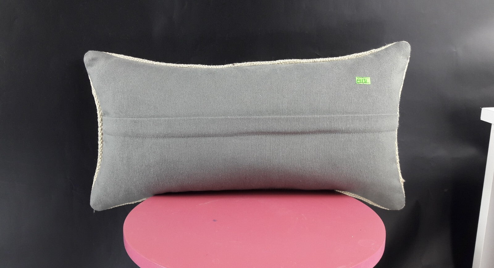 10x20 Kilim Lumbar Pillow Cover Vintage Ethnic Oushak Kilim Pillow Cover E1131