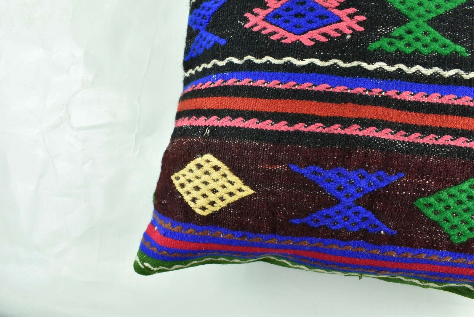 Kilim Pillow Cover 20x20 Home Decorative Handmade Ethnic Oushak Rug Pillow A1886