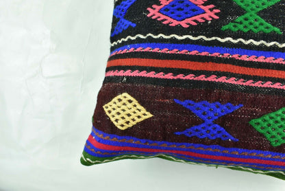 Kilim Pillow Cover 20x20 Home Decorative Handmade Ethnic Oushak Rug Pillow A1886