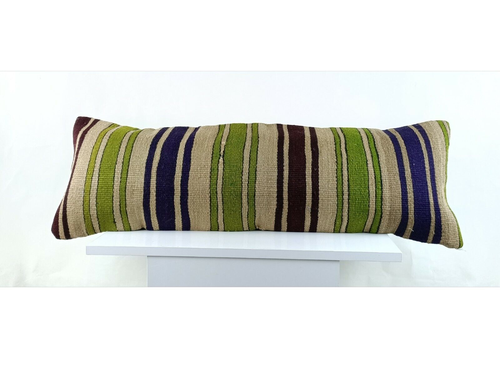 Kilim Pillow Cover 12x36 Home Decorative Handmade Ottoman Long Lumbar  A1544