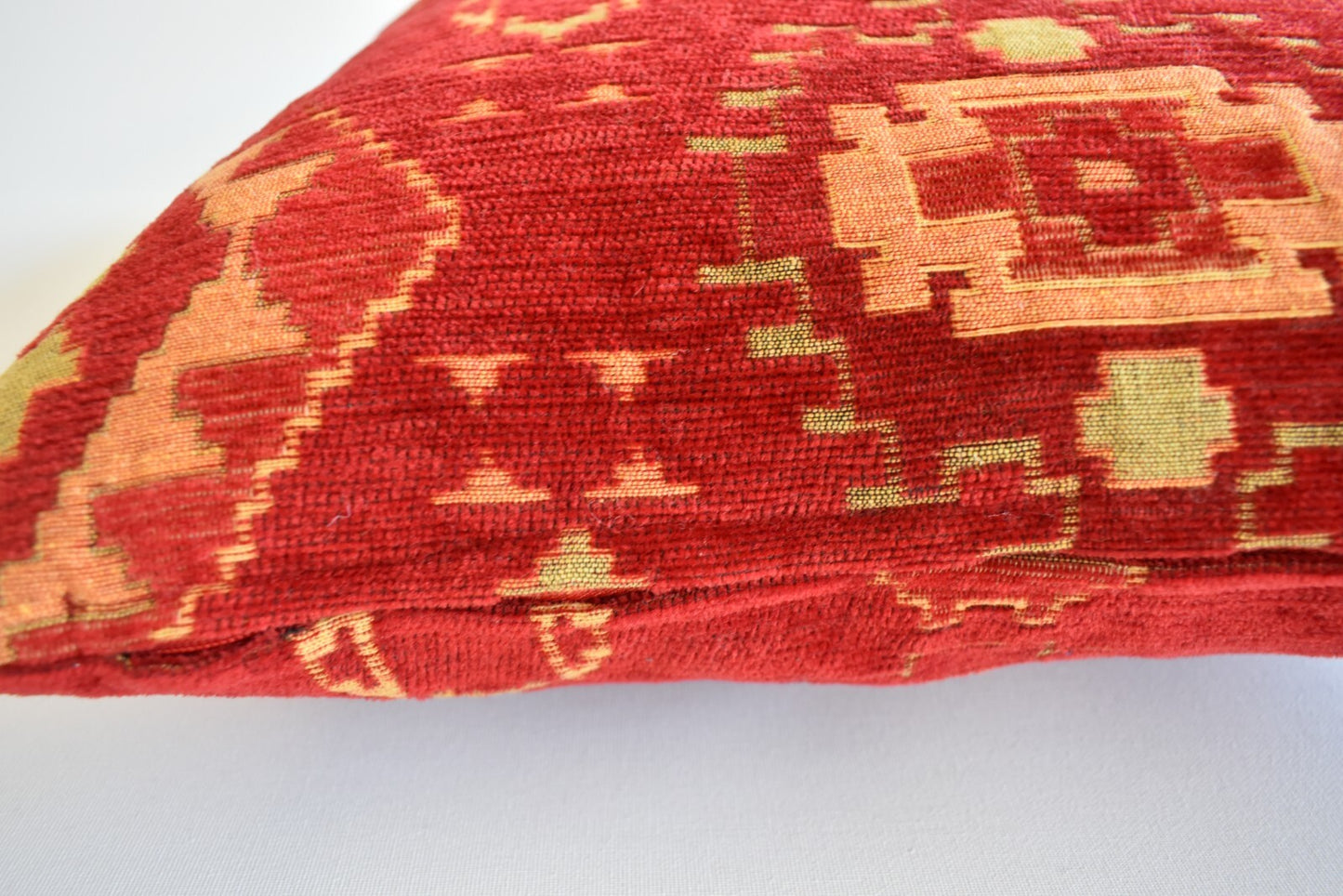 2 pcs/set Kilim Design Fabric Pillow Cover Handmade Ethnic Tribal Rustic Lumbar