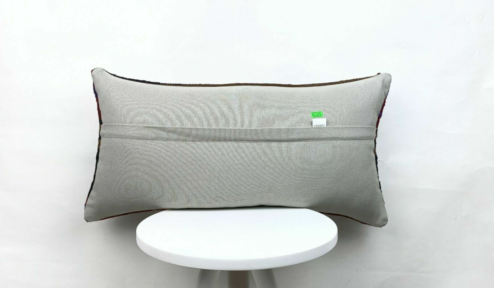 Turkish Kilim Pillow Cover 12x24 Sofa Couch Ethnic Bohemian Lumbar Cushion  E413