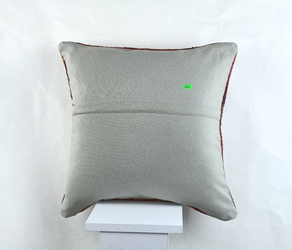 18"x18" Kilim Pillow Cover  Handmade Turkish Vintage Cushion Tribal Lumbar 2645
