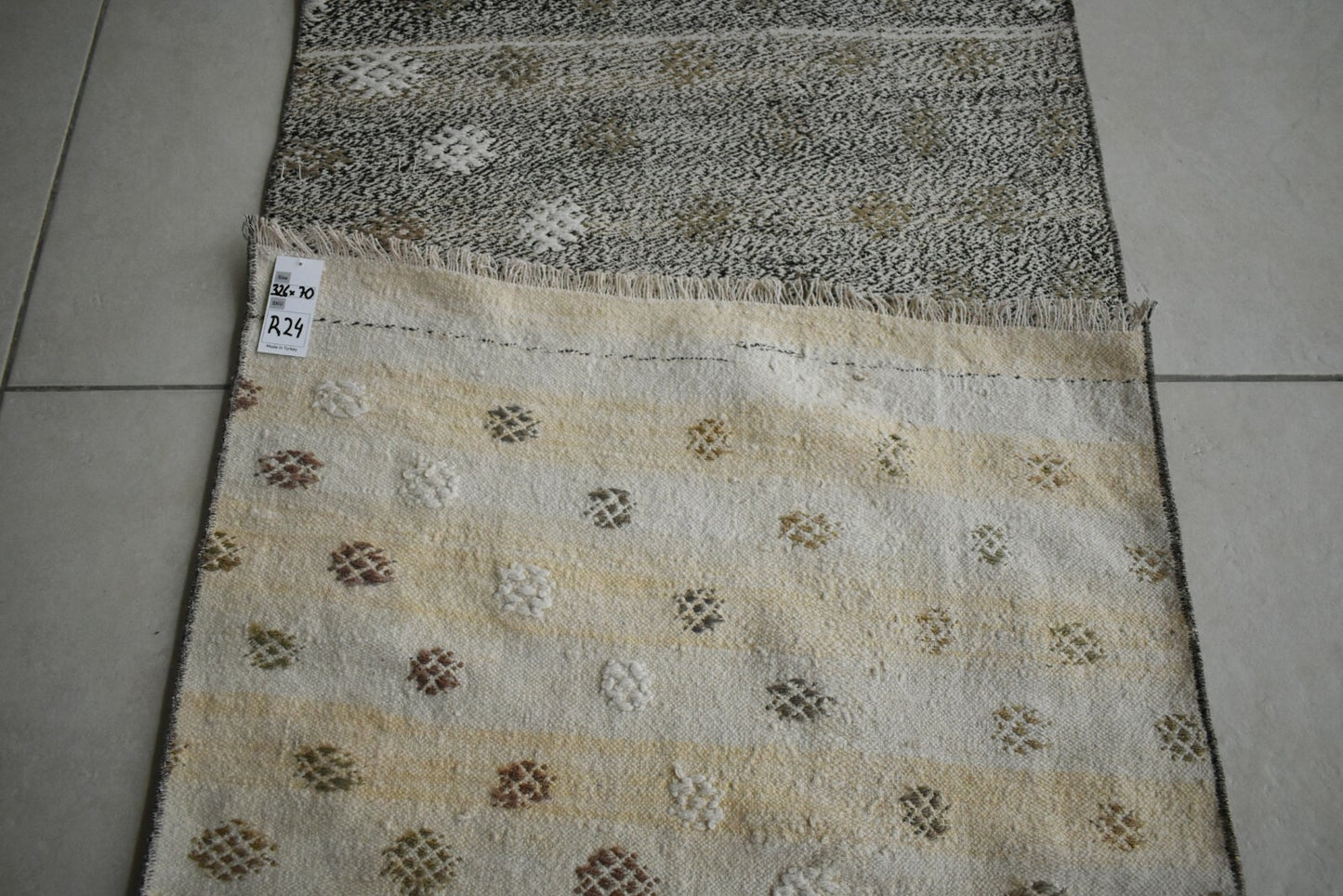 Oushak Runner 10.7x2.3 ft Handwoven Turkish Runner Vintage Runner Floor Rug R24