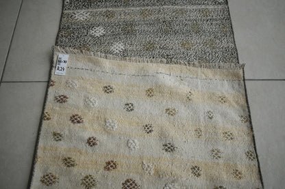 Oushak Runner 10.7x2.3 ft Handwoven Turkish Runner Vintage Runner Floor Rug R24