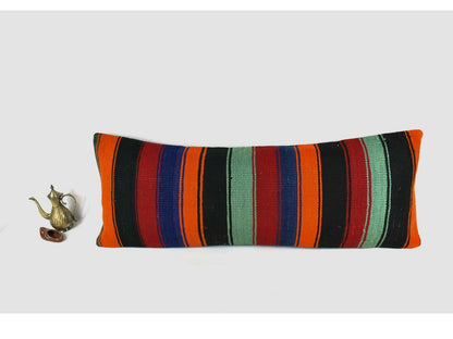 16x42 Kilim Pillow Cover Handmade Extra Large Turkish Lumbar Throw Pillow A2101