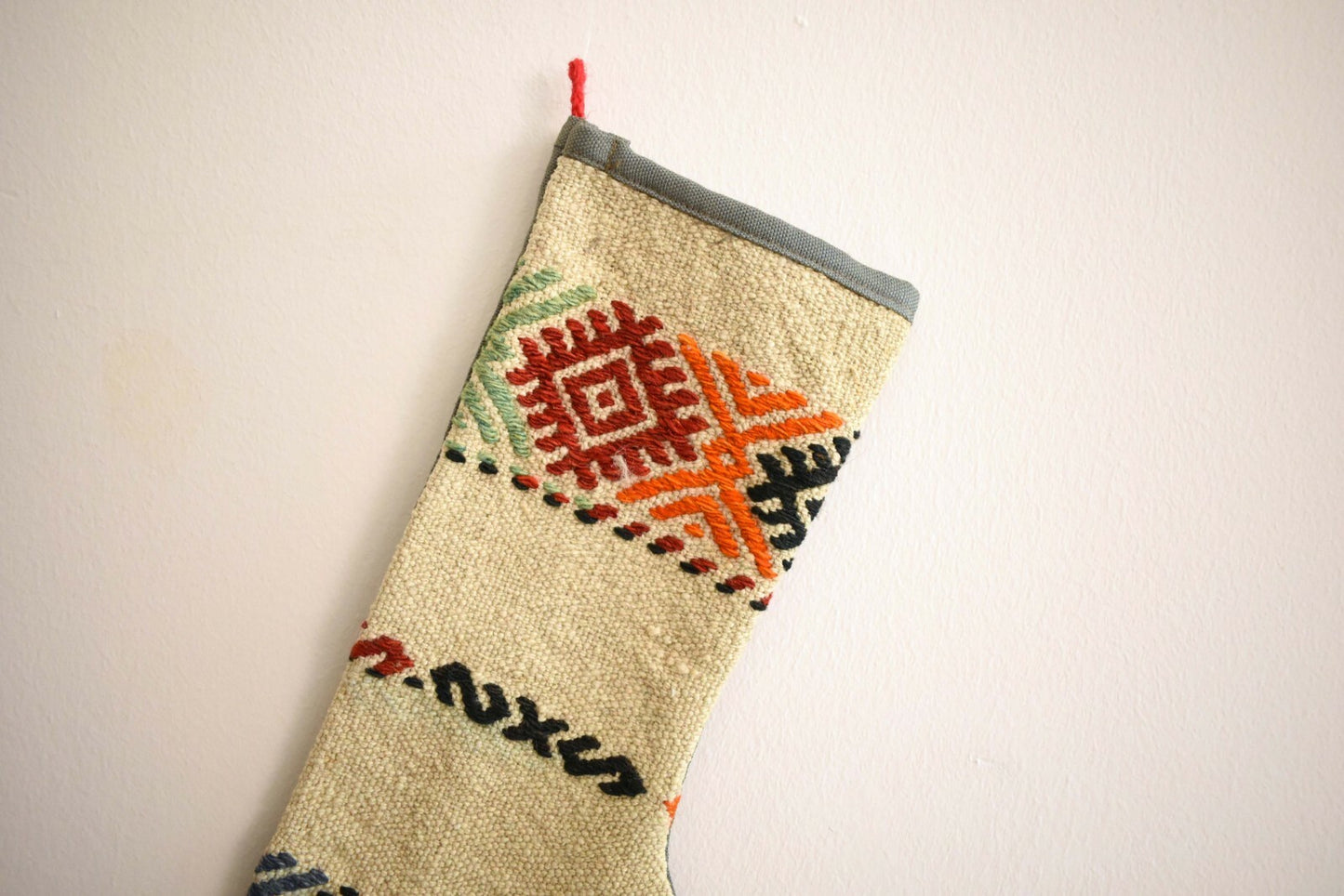  Kilim Christmas Stocking, Rug Christmas Socks, Christmas Decoration, S44