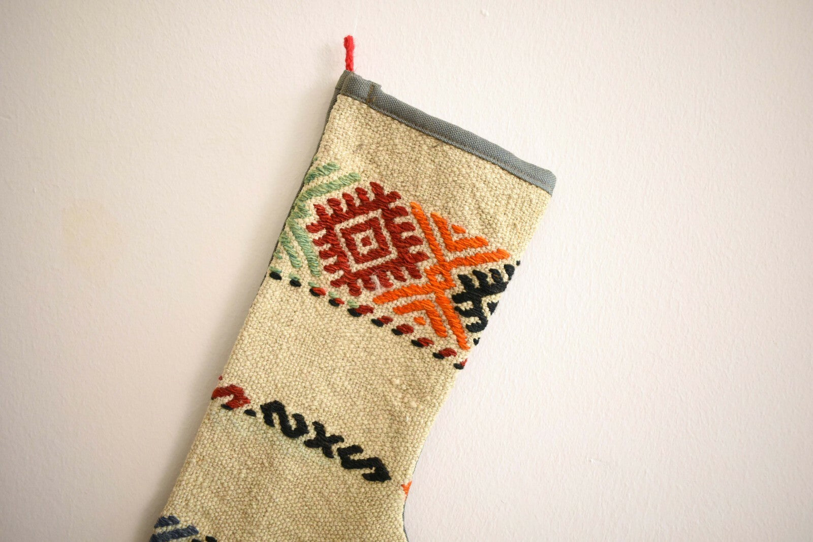  Kilim Christmas Stocking, Rug Christmas Socks, Christmas Decoration, S44