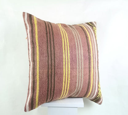 20x20 Kilim Pillow Cover Handmade Vintage Oushak Kilim Cushion Cover 2562