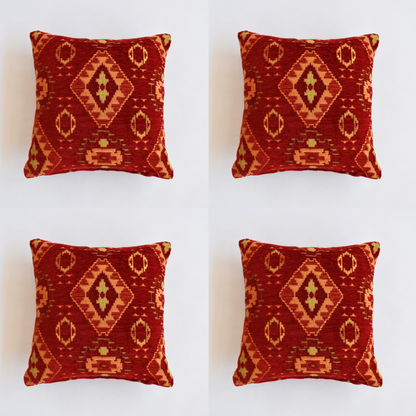  Kilim Design Pillow Cover 4 pcs/set Throw Cushion Sofa Couch Boho Lumbar Case