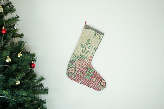 Kilim Christmas Stocking Vintage Rug Stocking Ethnic Decorative Xmas Socks S482