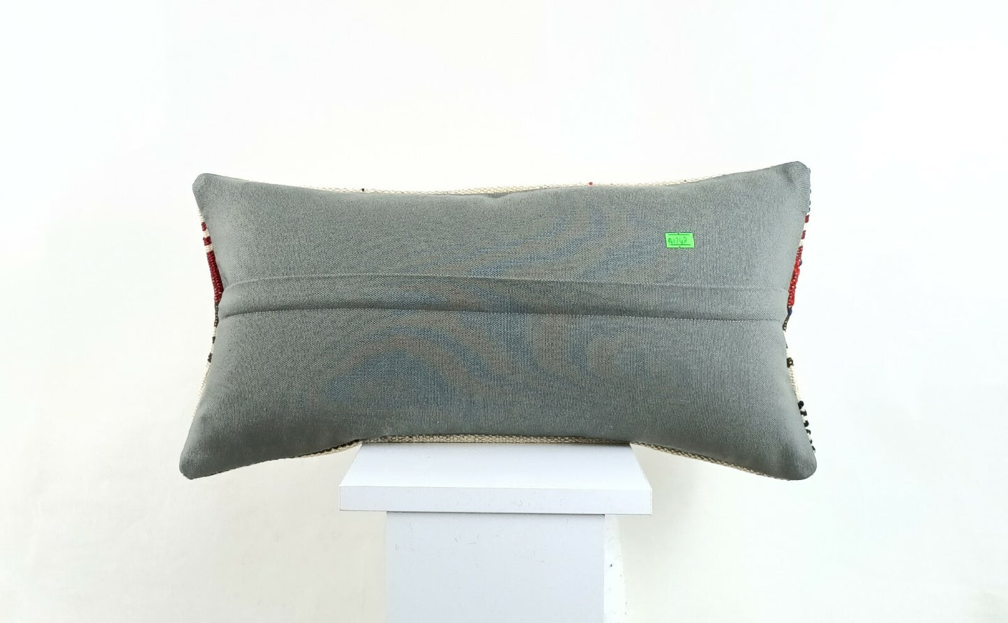 Kilim Lumbar Pillow Cover 10x20 Decorative Sofa Couch Handmade Cushion A1349