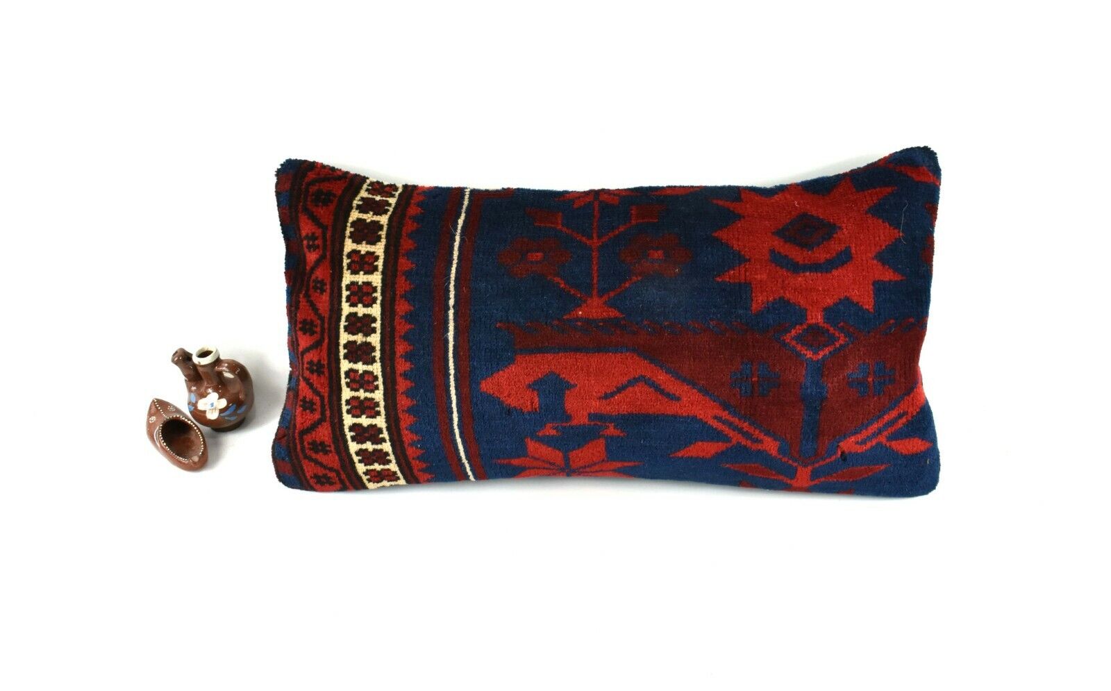 12x24 Oushak Rug Pillow Cover Tribal Vintage Turkish Kilim Cushion Cover A2630