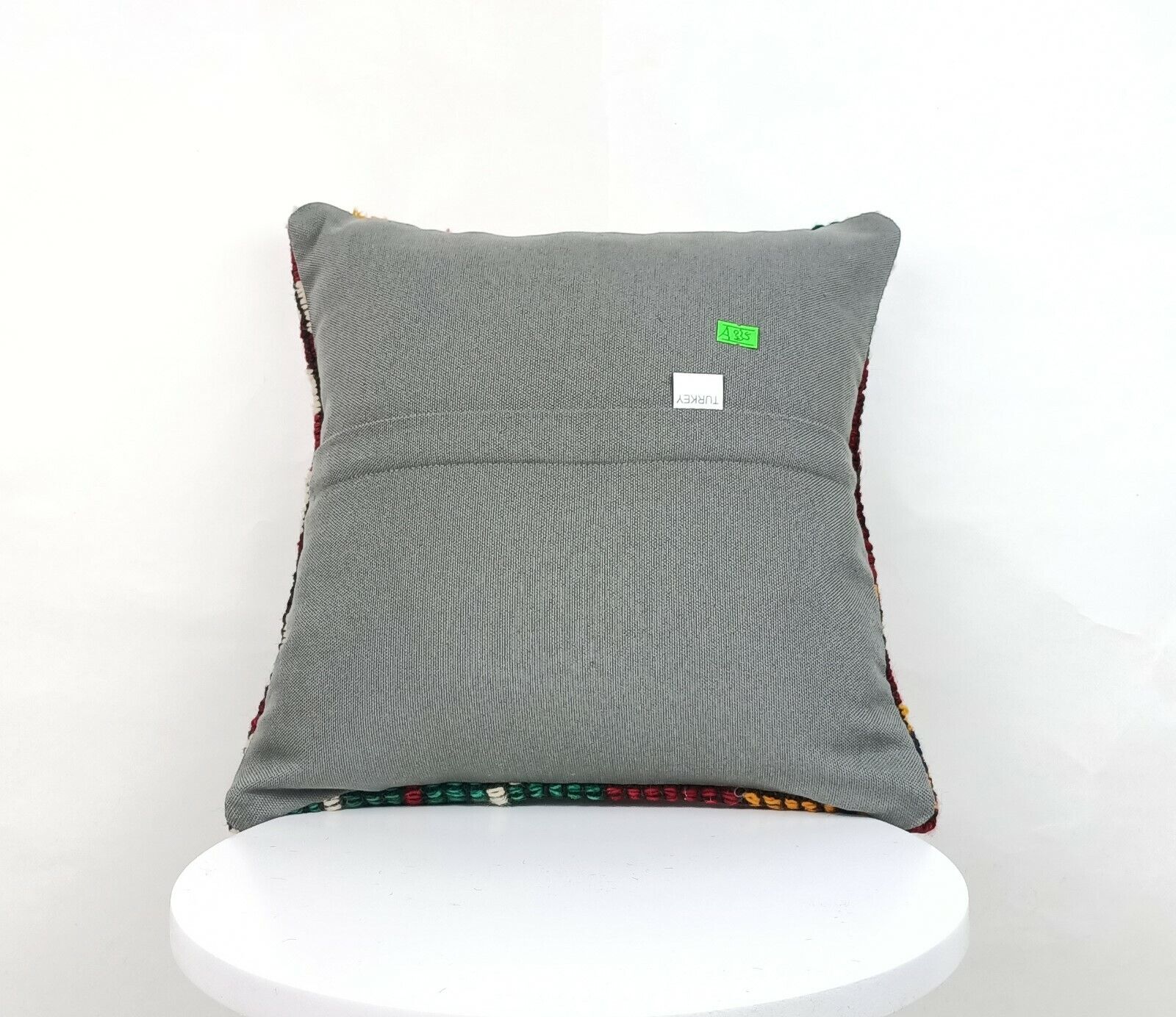 Kilim Pillow Cover 14x14 Handmade Anatolian Traditional Ottoman Cushion  A335