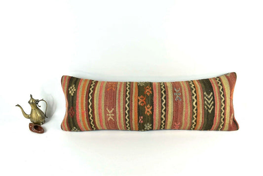 12x36 Kilim Pillow Cover Home Decorative Handmade Vintage Long Lumbar A2059