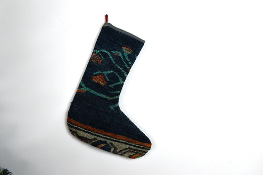 Kilim Christmas Stocking Vintage Rug Stocking Ethnic Decorative Xmas Sock S635-5