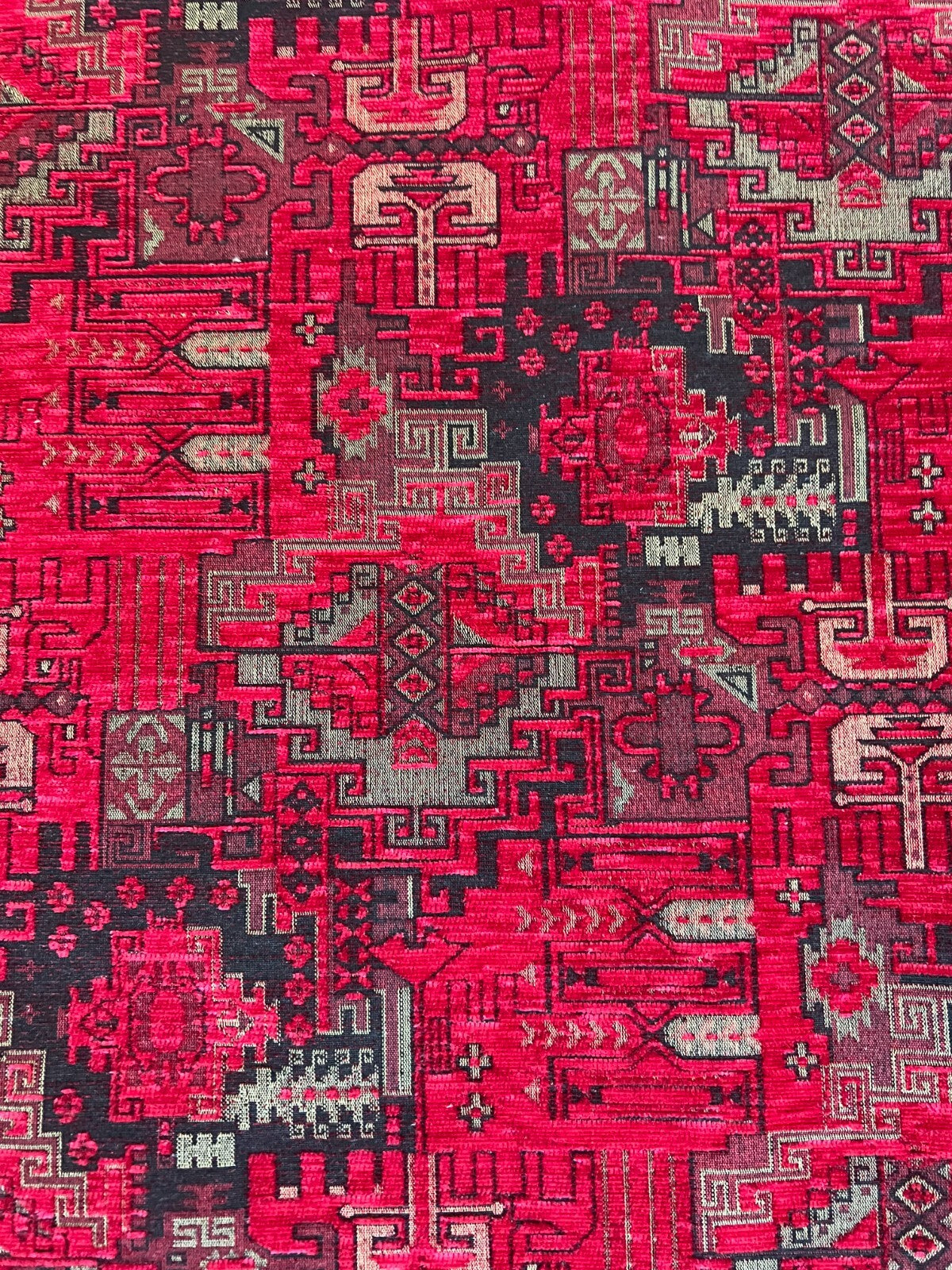 Kilim Pattern Upholstery Fabric Oriental Ethnic Design Decorative Boho Tapestry