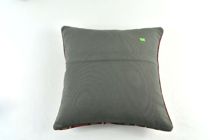 18"x18" Kilim Pillow Cover  Handmade Turkish Vintage Cushion Tribal Lumbar 3422