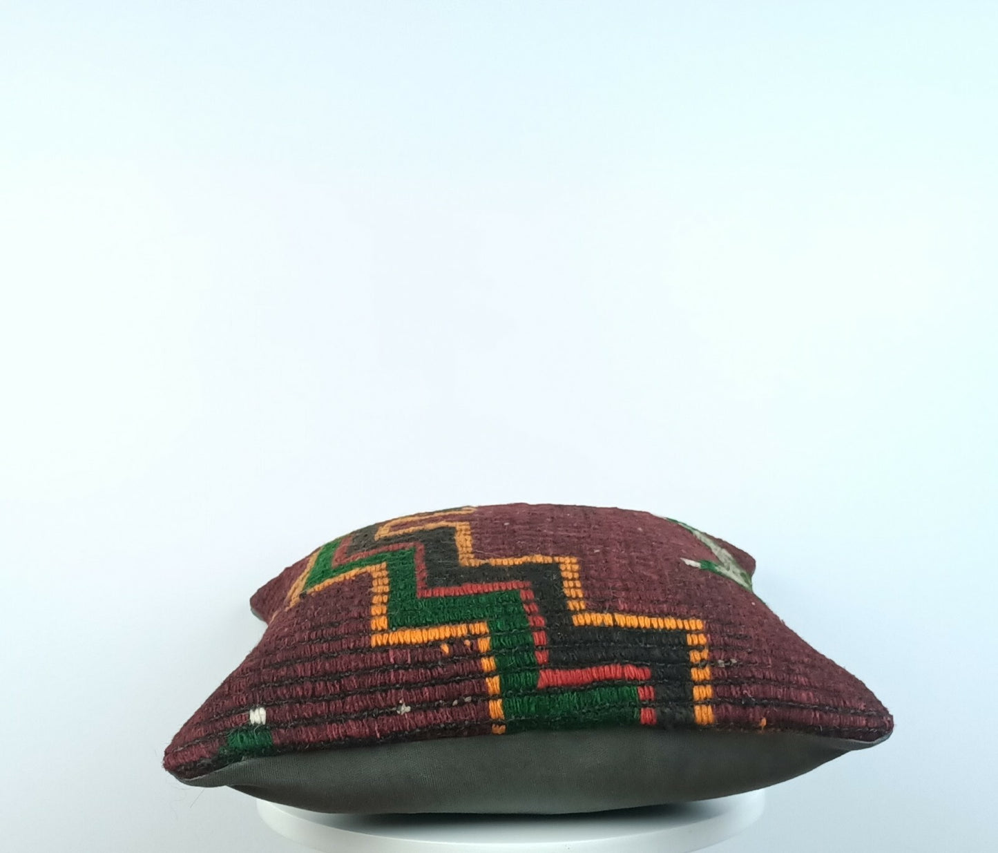 Kilim Pillow Cover 16"x16" Home Decorative Boho Rustic Rug Lumbar Cushion E200