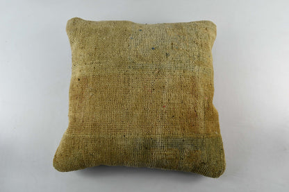 Kilim Pillow Cover 18x18 Handmade Turkish Ethnic Vintage Lumbar Cushion A3102