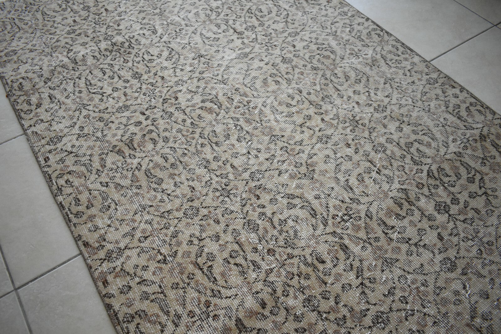 Faded Oushak Rug 5.8x3.8 ft Anatolian Rug Turkish Carpet Boho Floor Rug U06