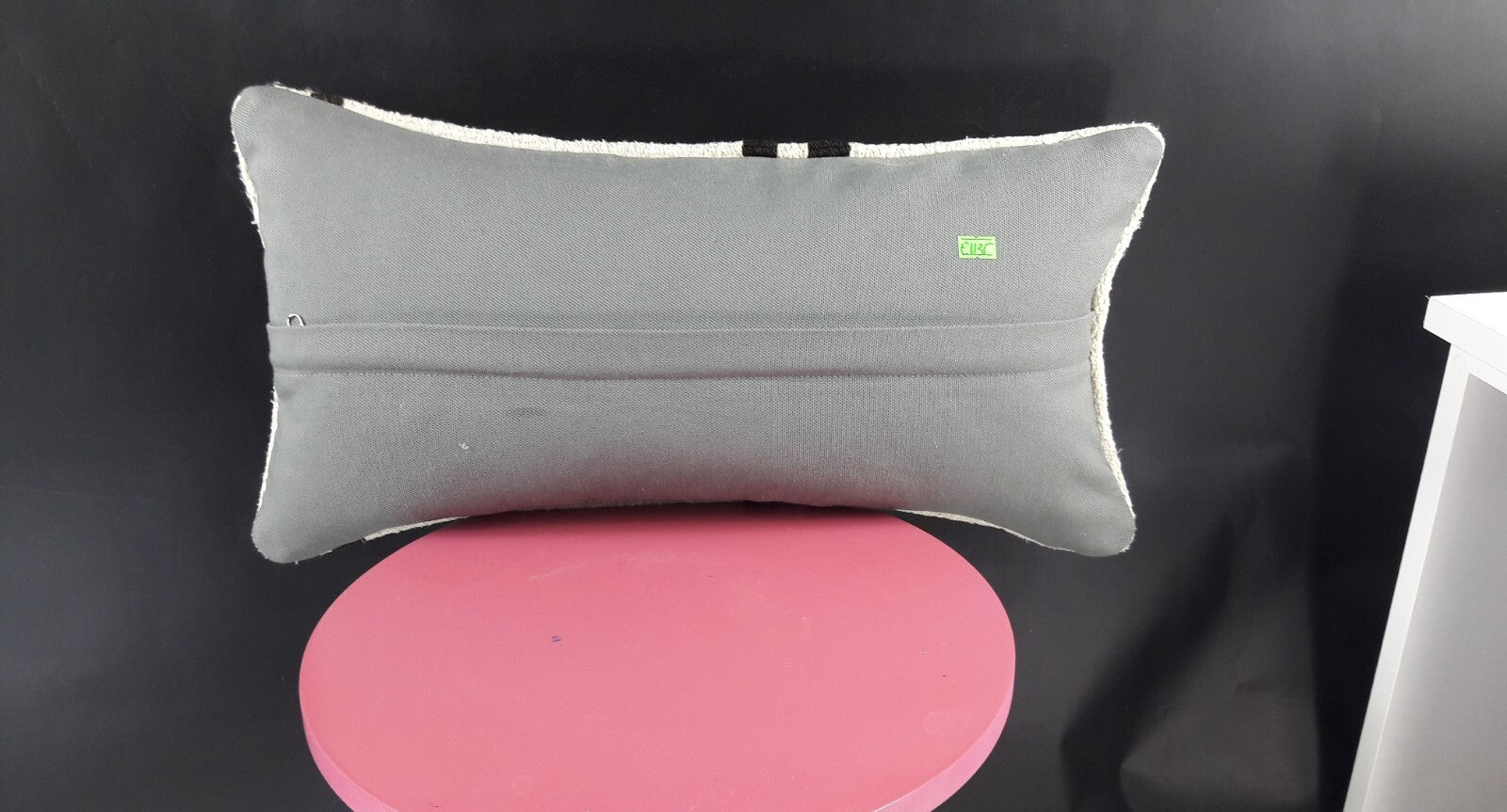 10x20 Kilim Lumbar Pillow Cover Vintage Ethnic Oushak Kilim Pillow Cover E1135