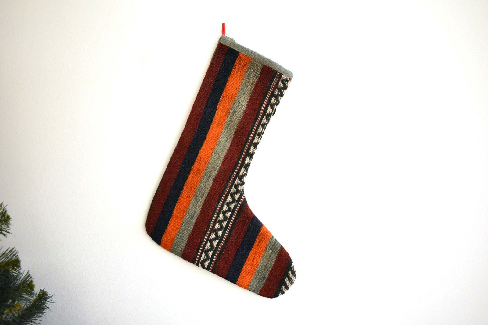 Kilim Christmas Stocking Rug Christmas Socks Christmas Decoration Xmas Gift S97