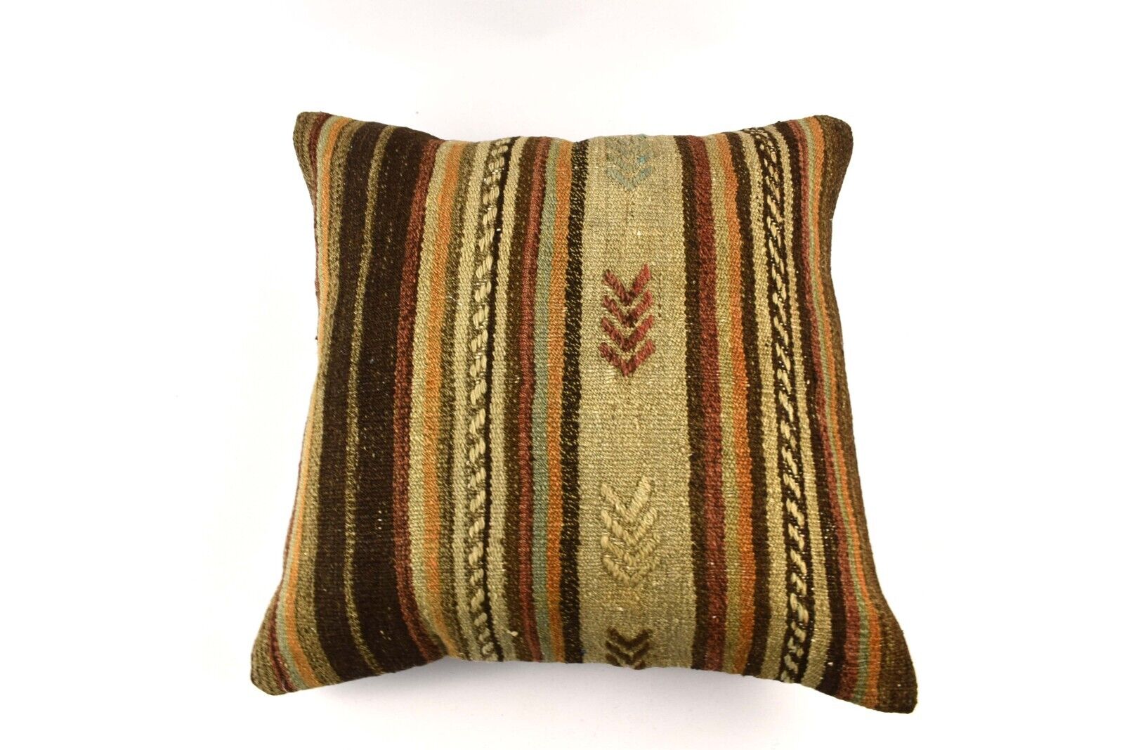 20x20 Kilim Pillow Cover Handmade Vintage Oushak Kilim Cushion Cover 4649