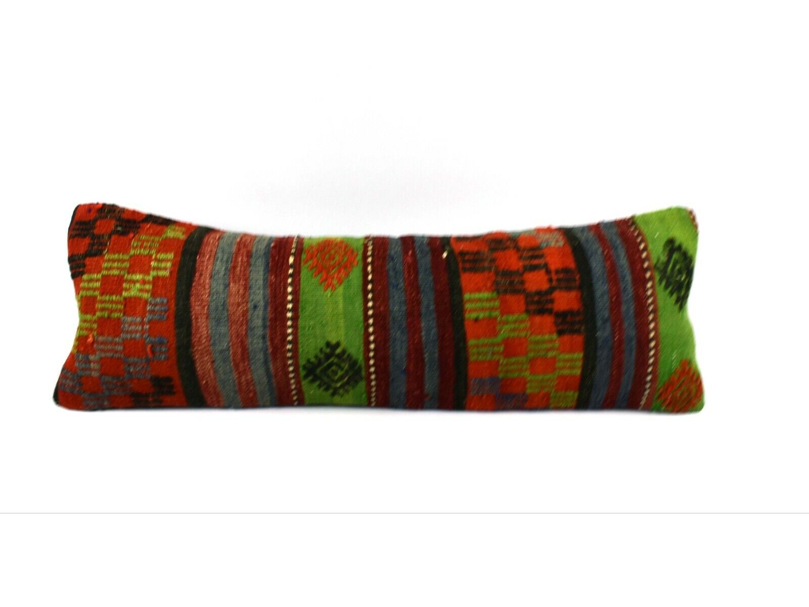 Kilim Pillow Cover 12x36 Handwoven Ethnic Vintage Handwoven Kilim Cushion A3238