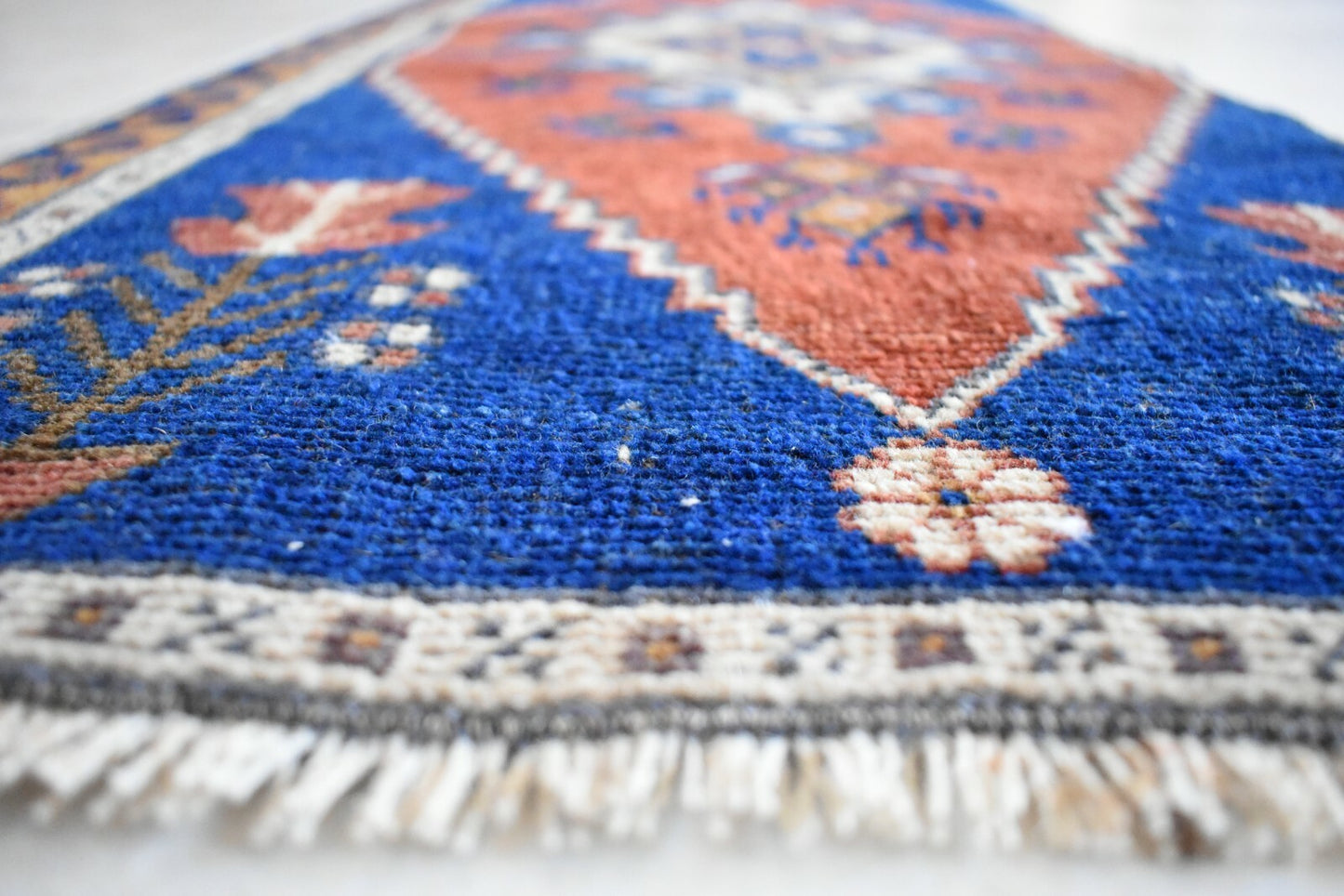 Turkish Runner 3.3x1.4 ft Runner Vintage Oushak Runner Small Faded Runner Y11