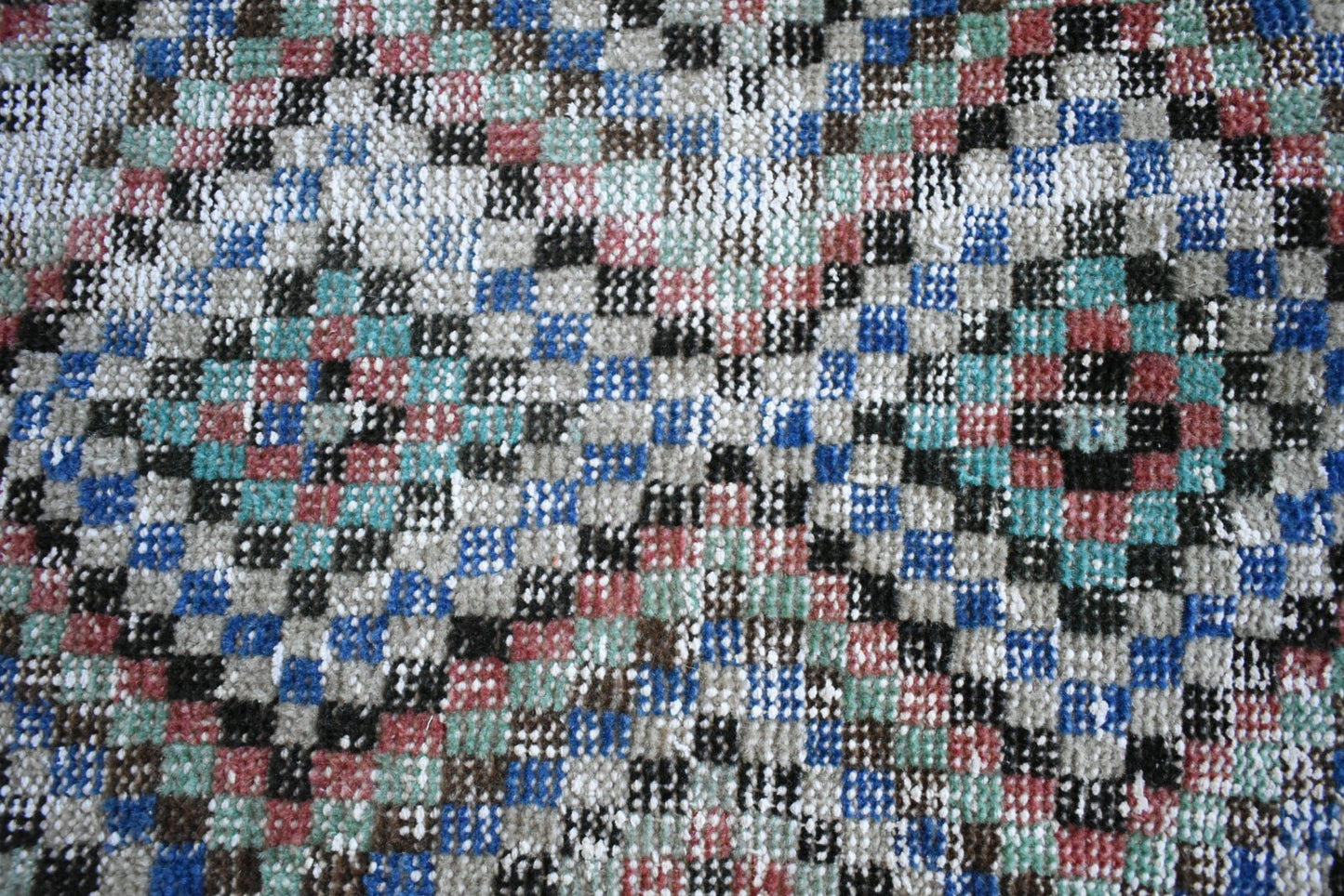 Oushak Runner 1.8x1.2 ft Vintage Turkish Rug Small Runner Anatolian Rug Y08