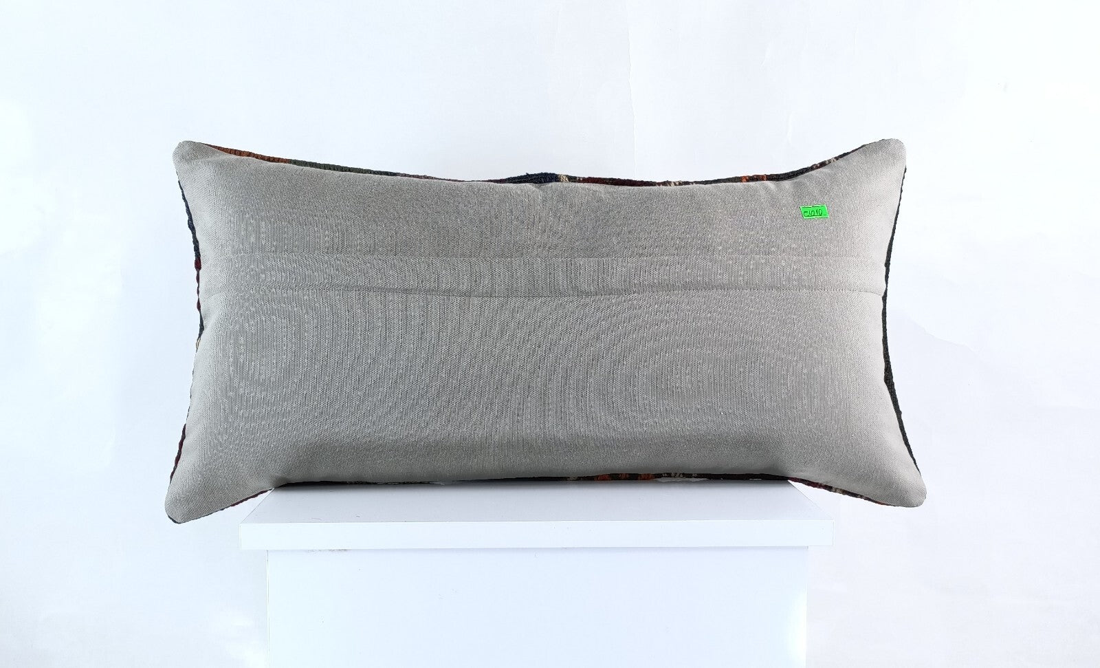 Handmade Turkish Kilim Pillow Cover 12x24 Ethnic Boho Sofa Lumbar Cushion E1010