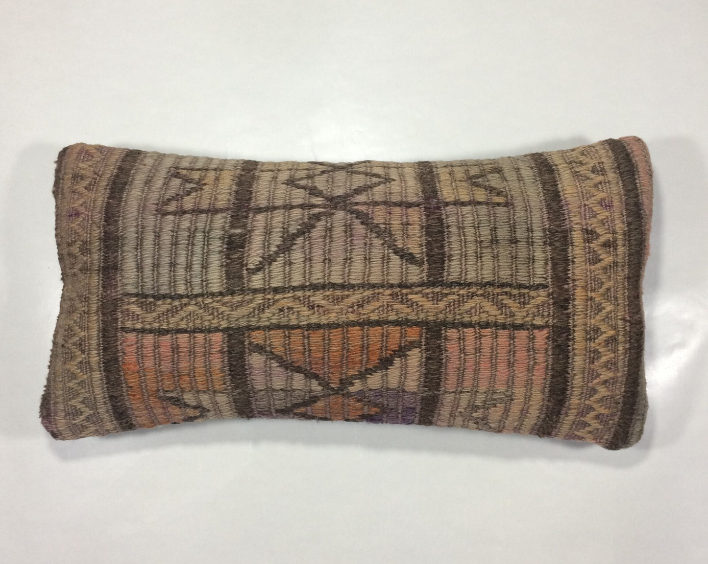 Turkish Cushion Cover 8"x16" Handmade Vintage Boho Ethnic Throw Pillow Case 943