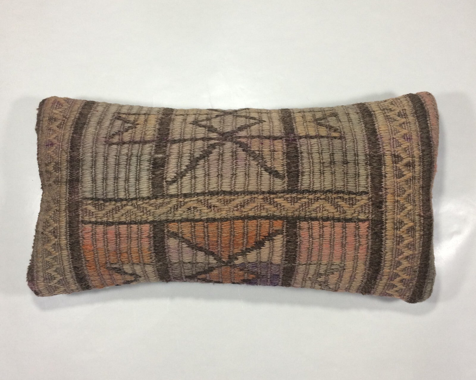 Turkish Cushion Cover 8"x16" Handmade Vintage Boho Ethnic Throw Pillow Case 943