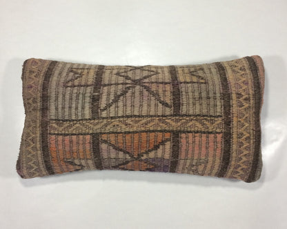 Turkish Cushion Cover 8"x16" Handmade Vintage Boho Ethnic Throw Pillow Case 943