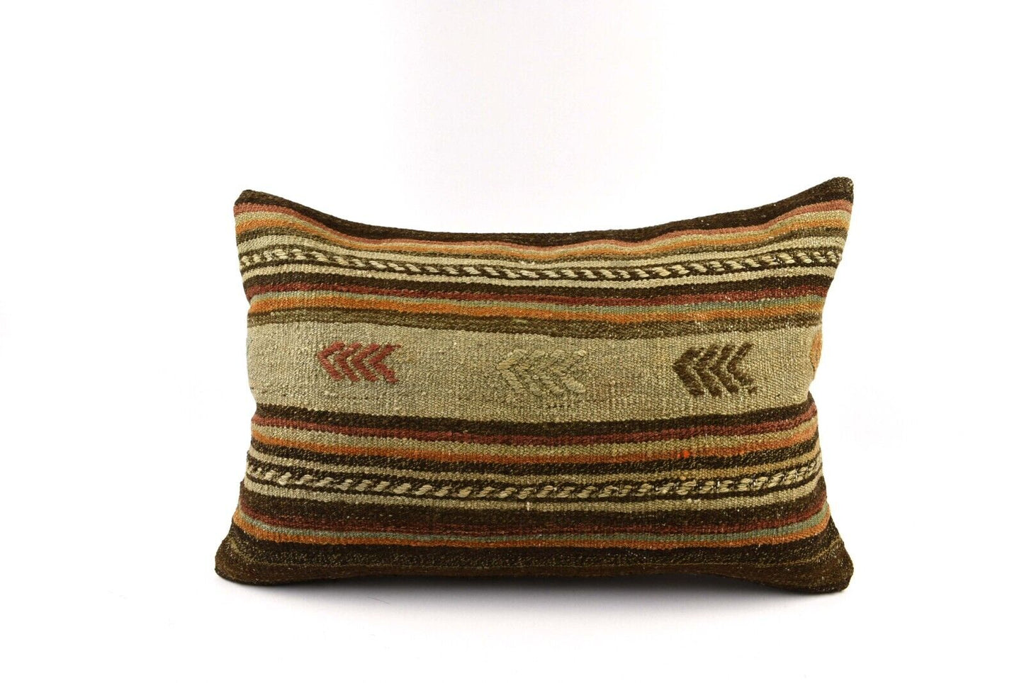 16x24 Kilim Pillow Cover Handmade Vintage Anatolian Lumbar Cushion Cover 4774