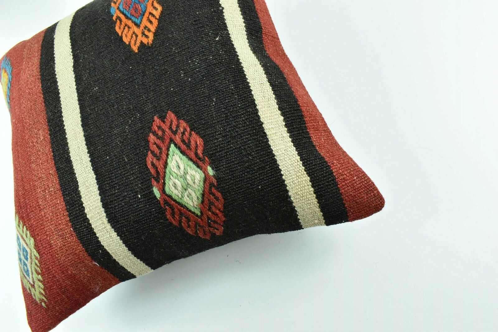 Kilim Pillow Cover 16x16 Oriental Traditional Handmade Bohemian Cushion A1633